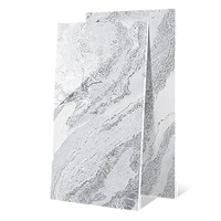 Carrelage en porcelaine effet marbre blanc alpin brillant 900x1800mm, antidérapant, imperméable, pour sol, mur, intérieur, salle de bain, hôtel
