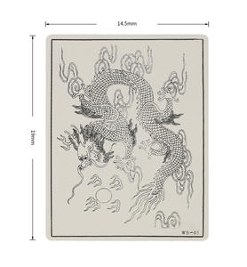 แผ่นสีพิมพ์ลายสำหรับฝึกสักบนผิวด้านเดียวเครื่องมือสำหรับผู้เริ่มต้นการ<span class=keywords><strong>สัก</strong></span>ผิวปลอมขนาดเล็กพร้อมดีไซน์ - Product Image 4