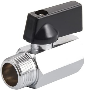 <span class=keywords><strong>Mini</strong></span> Válvula de Bola de Latón con Rosca BSPT NPT Sin Plomo, Palanca Hembra/Macho, Válvula de Cierre, <span class=keywords><strong>Mini</strong></span> Válvula 1/2 - Product Image 1