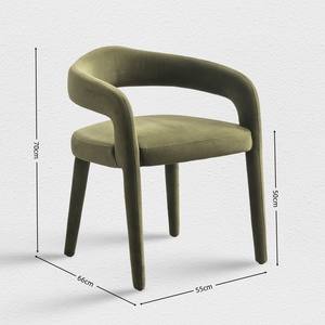 Chaises <span class=keywords><strong>de</strong></span> salle à manger et <span class=keywords><strong>de</strong></span> salon en <span class=keywords><strong>velours</strong></span> rembourrées <span class=keywords><strong>de</strong></span> style nordique français, luxe moderne, rouge et <span class=keywords><strong>vert</strong></span> vintage - Product Image 5