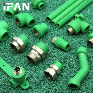 IFAN Brass Insert Plastic PPR Pipe Tube and Fittings Plumbing Material Pipe Fittings Female Male Thread PPR Fittings