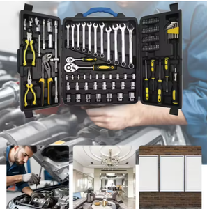 Para juego de <span class=keywords><strong>herramientas</strong></span> de mano multifuncionales de acero de 125 piezas Estuche rígido de garantía de 1 año incluido para automóviles de mantenimiento de instalación - Product Image 6