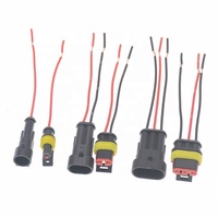 Adaptateur AMP Mâle Femelle 1 2 3 4 Broches Connecteur Étanche Faisceau de Câbles Autres Accessoires d'Éclairage Automobile