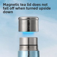 Tasse Thermos Isolée en Titane Épaissi NePure avec Infuseur à Thé, Design Minimaliste Moderne, Compacte, Portable pour Voyage, Double Couche Magnétique