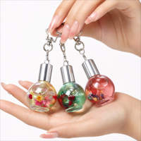 Minyak Perawatan Kuku Pelembap 15ml, Minyak Kutikula dengan Bunga Kering, Hadiah untuk Klien Salon