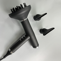 Sèche-cheveux ionique sans balais avec moteur 110 000 tr/min, réglages chaud/froid, pour salon et domicile, 1800W, moteur BLDC, air inversé, avec diffuseur inclus