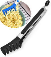 Pinces à pâtes en acier inoxydable de bonne qualité, pinces à spaghetti