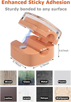 Organisateur de câbles magnétique en plastique pour bureau avec support adhésif, durable et étanche pour écouteurs/casques