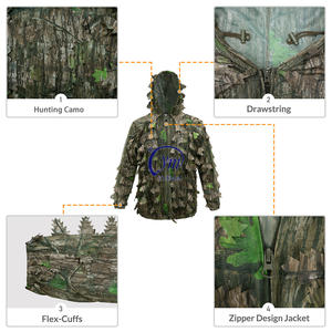 हल्के लेजर-कट शिकार आउटडोर फोटोग्राफी पक्षी लुभावनी 3 डी पत्ती के छलावरण सूट कैमोफ्लैज सूट कैमियो - Product Image 2