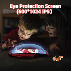 Tablette éducative pour enfants C Idea Eye-care 7 pouces, version Android WiFi, résistante aux chutes, rouge, avec design de dessin animé pour enfants (Girafe) - Product Image 3