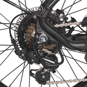 Vélo électrique avec batterie au lithium 36V10Ah intégrée au tube de selle, fourche à suspension, 7 vitesses, moteur de moyeu arrière pliable 22KG, entrepôt UE, avec Bluetooth - Product Image 5