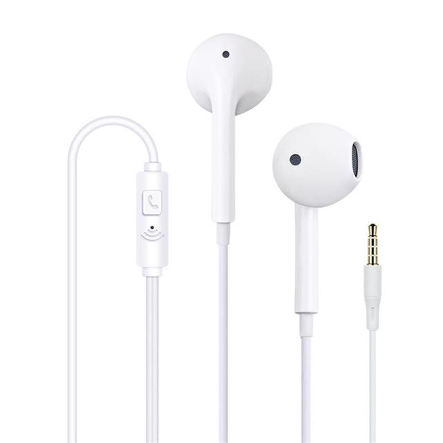 Wired Earphones With Microphone 3.5mm Jack Headset In-Ear Headphones Music Earplugs Ergonomic Headphones for Smartphones