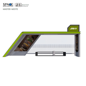 Nhà chờ xe buýt với khung nhôm hiện đại và hộp đèn quảng cáo tích hợp - Product Image 2