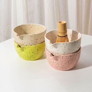 Luxury Speckled Ceramic Bowl With Bamboo Whisk-Durable Heat-Resisting <b>Matcha</b> <b>Set</b> Home Decor Daily <b>Tea</b> Rituals - Product Image 3