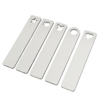 Usine personnalisée en acier inoxydable forme de bande blanc porte-clés pendentif gravé au laser Logo laiton métal porte-clés