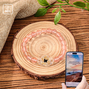 NFC สร้อยข้อมือลูกปัดพระคัมภีร์ประจำวันพร้อมคริสตัลยืดได้สายคล้องมือสีสันสดใสการออกแบบแบบข้ามพรมแดน - Product Image 2