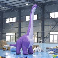 Ballon de dinosaure géant aux couleurs personnalisées, dinosaure gonflable à long cou à vendre