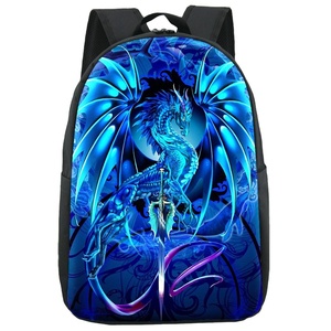 Zaini Eleganti per Uomo con Stampa a Sublimazione, Zaino Nero con Drago, Produzione Personalizzata di Zaini Scolastici - Product Image 1