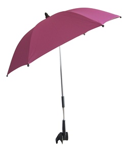 17 इंच * 6k बैंगनी रंग चांदी लेपित स्टील फ्रेम Uv सुरक्षा समायोज्य टिल्ट बेबी स्टलर छाता नया डिजाइन ओएम/ओडम - Product Image 6