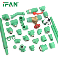 Raccords de tuyauterie PPR IFAN anti-fuite, coudes et tés de fusion pour plomberie résidentielle haute pression PN25, raccords de tubes PPR