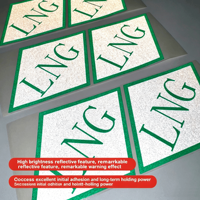 Etiqueta Reflectante Personalizada de Fábrica Tipo 3M, Etiqueta de Advertencia de Seguridad de Grado Ingeniería de PVC Impermeable para Maquinaria, Señalización de Camiones
