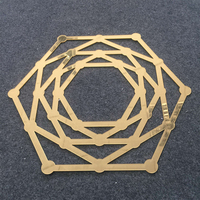 Napperons/sous-verres en acrylique de forme ronde miroir, gravés en acrylique transparent, cartes de Place octogonales de mariage