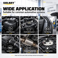 Détecteur de fuite de fumée automobile SOLARY SD506 12V, testeur de vide EVAP, garantie 1 an pour équipement de diagnostic et réparation automobile