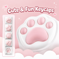 Keycap artisanal personnalisé, amélioration du clavier mécanique, décoration de bureau Kawaii, jouet tactile anti-stress, cadeau unique pour joueuse