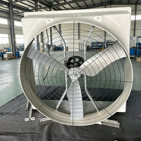 Ventilateur d'extraction électrique en fibre de verre robuste avec moteur entièrement en cuivre pour fermes porcines, solutions de ventilation pour grandes exploitations bovines OEM/ODM