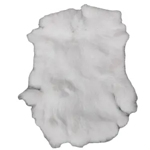 grey natural white Chinese rabbit fur for sale