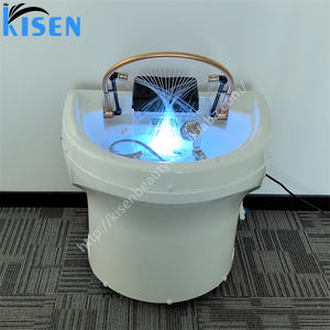 Kisen moderne tragbare Shampoo-Becken Haar wäsche hochwertige heiße Verkauf Fabrik preis Salon möbel mit Spa-Dusche und Dampf garer - Product Image 4