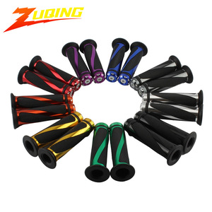 Poignées de guidon de moto ZUQING en caoutchouc antidérapant vert pour vélo tout-terrain avec couvercle de poignée de gaz décoratif - Product Image 4