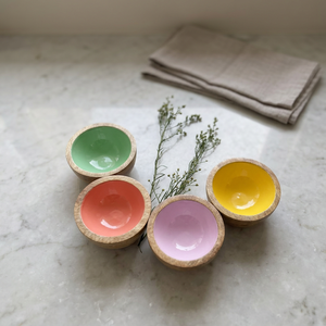 Tazón de Servir de Madera de Acacia con Impresión en Esmalte de Lujo, Ecológico, Vintage, Personalizado, con Diseño Nuevo, en Oferta - Product Image 1
