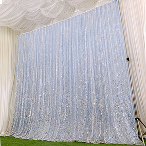 Rideaux de mariage à paillettes à deux couches personnalisés, panneaux de fond à paillettes pour la décoration d'événements de fête - Product Image 4