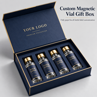 Boîte cadeau pour flacon de parfum haut de gamme, emballage en papier personnalisé avec insert en EVA et étiquette adhésive