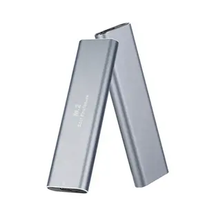 Alüminyum USB3.1 tip-c M.2 NVME/SATA SSD kutusu 2TB harici sabit disk kutusu Mac PC için cep telefon