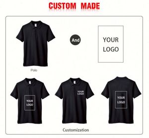 Oversize Workwear Custom Logo Uniform Polo Tshirts Customized Knit Cotton Golf T-Shirt Polos Casual With Embroidery High Quality - Product Image 5