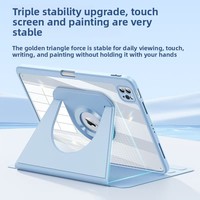 Nouvelle coque magnétique rotative détachable en acrylique pour iPad Air 4/5 et Pro 11 pouces avec protection antichoc, dissipation thermique, anti-chute et emplacement pour stylet