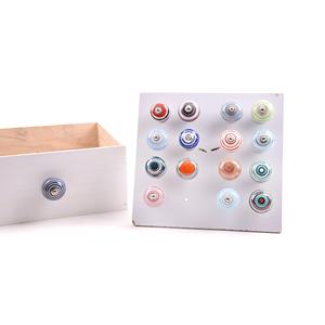 POMOLO PER PORTA IN CERAMICA DIPINTO A MANO 4.5X6.5CM - Product Image 1