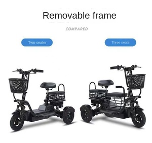 Vente en gros <span class=keywords><strong>Tricycle</strong></span> électrique pour adultes Moto électrique <span class=keywords><strong>vintage</strong></span> 10 pouces Navette scooter pour enfants - Product Image 6