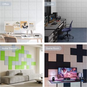 Pannello Fonoassorbente in Fibra di Poliestere di Alta Qualità, Design Moderno Quadrato, Feltro Fonoassorbente, Modello 3D per Esterni e Hotel - Product Image 6