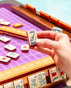 Custom American <strong>Mahjong</strong> Tiles 3 Layer Orange Acrylic Luxury <strong>Mahjong</strong> <strong>Set</strong> for Collectors and Retail - Product Image 6