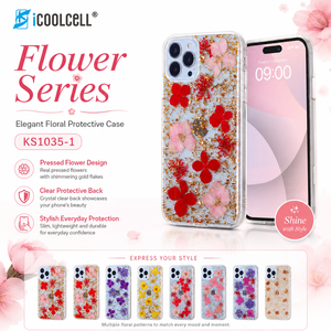 Funda de Teléfono Floral de Lujo Hecha a Mano, Resistente a Impactos, de TPU+PC para las Series 12/13/14/15/16/17 - Product Image 3