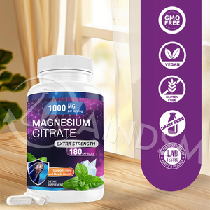 Services personnalisés OEM Capsules de citrate de magnésium sans sucre Relaxation musculaire Absorption élevée Capsules naturelles - Product Image 6