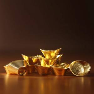 Lingote <span class=keywords><strong>de</strong></span> Aleación Simulada <span class=keywords><strong>de</strong></span> <span class=keywords><strong>Oro</strong></span> y Plata, Pequeño Adorno Decorativo para el Hogar, Artesanía, Accesorio <span class=keywords><strong>de</strong></span> Cornucopia para Sala <span class=keywords><strong>de</strong></span> Estar - Product Image 2