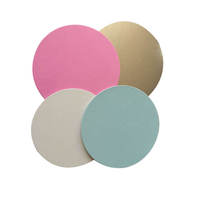 Base de cartón redonda Lisa para pastel, placas de papel para pastel de Mousse, Base de cartón circular para postre