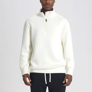 Sweat-shirt à col montant pour homme, vêtements de sport athleisure printemps 2026, vêtements de sport haut de gamme, fermeture éclair quart de tour, 93% polyester, 7% élasthanne - Product Image 6