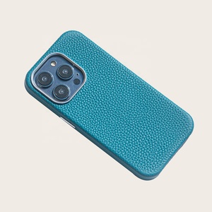 Étui pour téléphone portable en cuir véritable galet personnalisé pour <span class=keywords><strong>iPhone</strong></span> <span class=keywords><strong>14</strong></span> <span class=keywords><strong>Pro</strong></span> <span class=keywords><strong>Max</strong></span> étui magnétique puissant étui <span class=keywords><strong>iphone</strong></span> étui en cuir litchi - Product Image 4