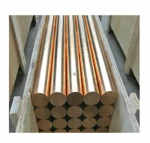 C17500 High Quality Astm 5mm 99.99% Pure C17500 Beryllium Copper Rod Copper Bar For Sales