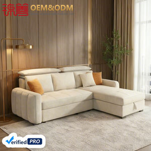 Ghế <span class=keywords><strong>sofa</strong></span> giường đa năng hiện đại, có tựa lưng, mẫu mới, giá rẻ, chất liệu vải, có thể kéo ra và mở rộng, dành cho phòng khách - Product Image 4
